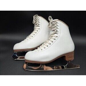 Jackson Figure Skates Womens Size 9 1/3 White Excel Mark II Ultima Blades